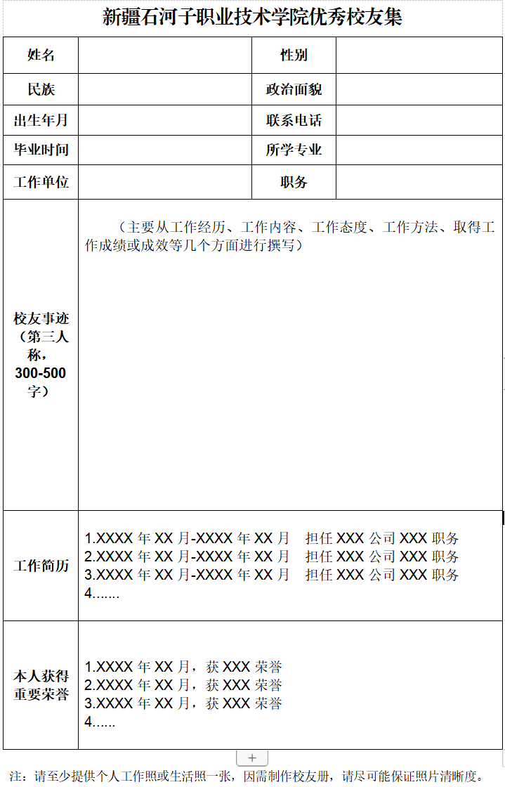 食品工程学院开展优秀校友集征集活动